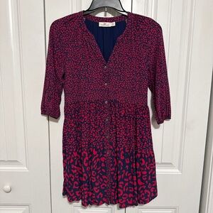 Vineyard Vines red and blue lined tunic dress XS
